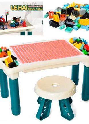 Игровой столик для коонструктора с стульчиком, 6314