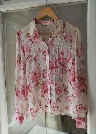 Ніжна блуза з перламутровими ґудзиками1 фото
