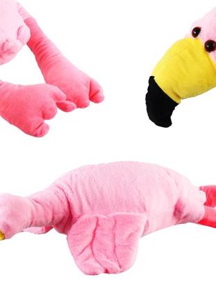 Мягкая игрушка фламинго (подушка обнимашка), 80см, фламінго