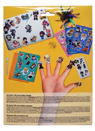 Набор стикеров anime tm lovin, 90014