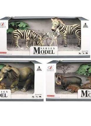 Набор фигурок дикие животные, 3 вида, 5 предметов, q9899c-4