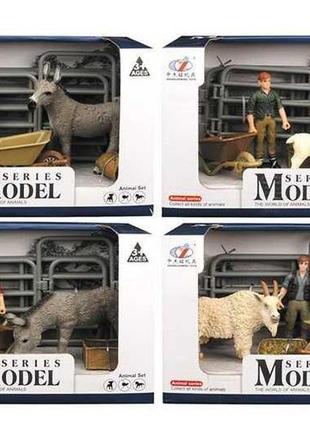 Набор фигурок домашние животные, 4 вида, 9 предметов, q9899x19