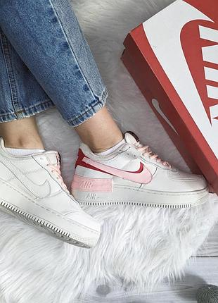 Стильные женские ядовые кроссовки nike air force 1 shadow