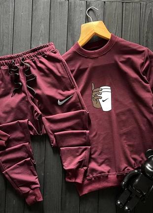 Мужской спортивный трикотажный костюм чоловічий спортивний костюм nike