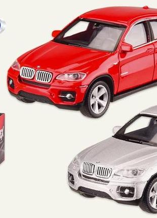 Машина welly bmw x6, метал-пластик, 44016cw