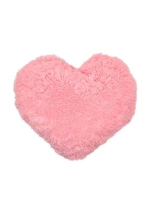 Плюшевая мягкая подушка алина сердце розовая 22см, 5784798aln