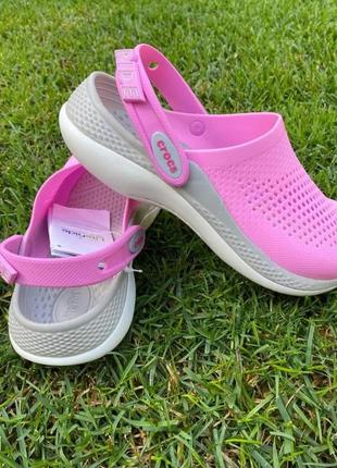 Crocs literide 360 clog taffy pink4 фото