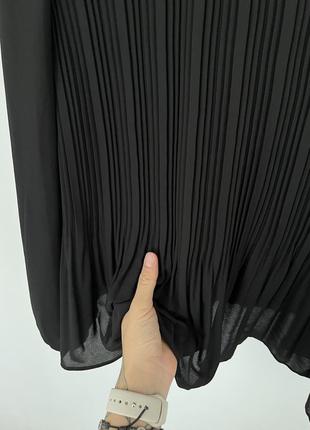 Блуза кофта жатка гофре черная длинная широкая длинный рукав свободный оверсайз8 фото
