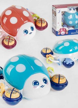 Музыкальная игрушка жук 2 цвета, свет, мелодии, 2022-7