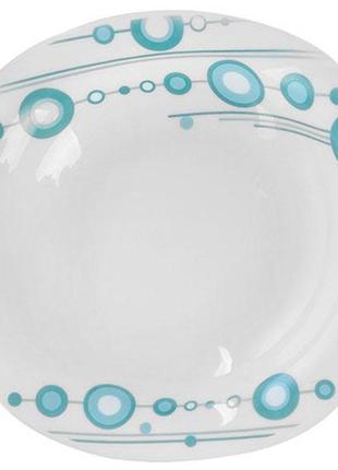 Тарілка склокераміки квадрат 11 (26.95см) 4шт/наб модерно, ms-2402-5586