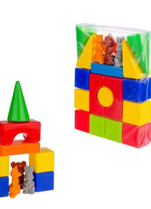 Конструктор "теремок" №1, 20 деталей, 1-064