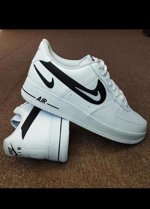 Кожаные кроссовки nike air force 1 '07 (dr0143-101)