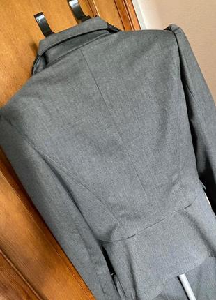 Крутий вовняний костюм: спідниця міді олівець та піджак 42-44розм, с-м7 фото