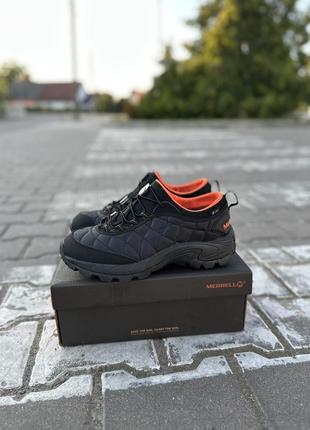 Осінні кросівки merrell ice cap moc ii black orange8 фото
