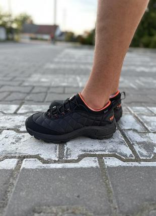 Осенние кроссовки merrell ice cap moc ii black orange
