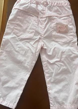 Брюки для девочки dolce&amp;gabbana junior, 80 см, 9-12 мес2 фото