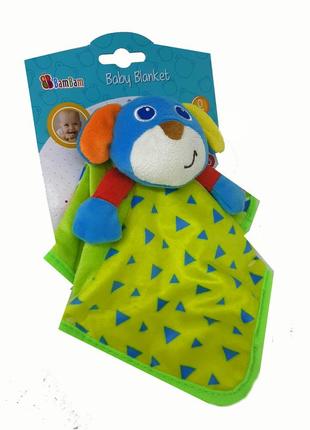 Игрушка мягкая плюшевая развивающая песик, на планшете, 21*19см, bam bam, 377147