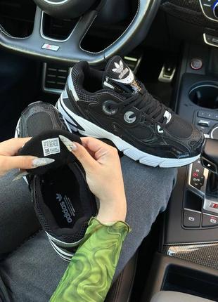 Кроссовки adidas astir originals black white2 фото