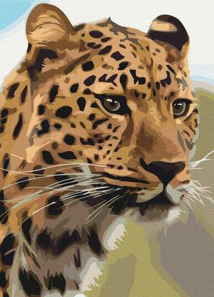 Картина за номерами brushme плямистий леопард 40*50, bs52449