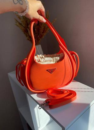 🐚 сумка prada помаранчевого кольору #aphroditebags