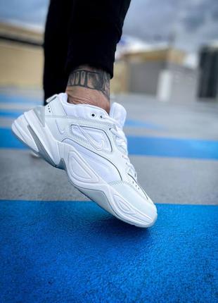 Мужские кроссовки nike m2k tekno white grey