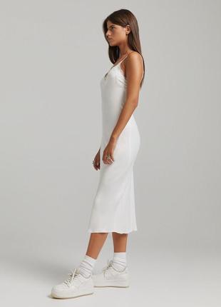 Bershka slip dress, платье в бельевом стиле, xs3 фото