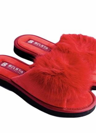 Тапочки «красный бархат»