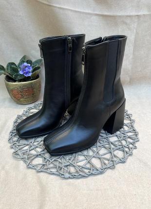Ботинки челси ботильоны кожаные