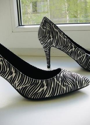 Туфлі зебра