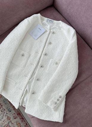 Идеальный твидовый пиджак chanel в премиальном исполнении6 фото