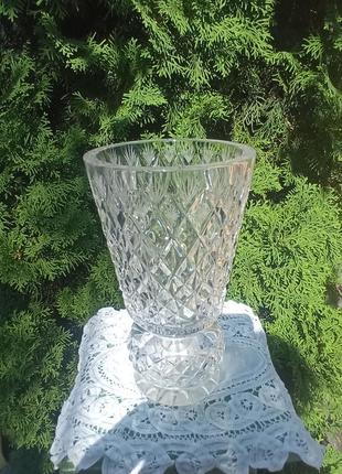Продам винтажную хрустальную вазу из коллекции "ромбы" гусь хрустальный завод