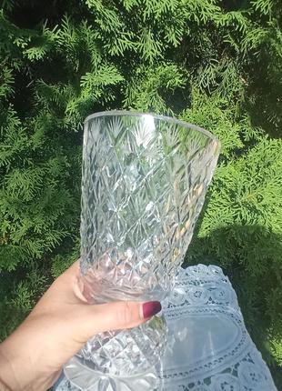 Продам винтажную хрустальную вазу из коллекции "ромбы" гусь хрустальный завод