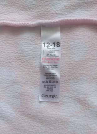 Флісовий чоловічок george 12 - 18 міс 80 - 86 см7 фото