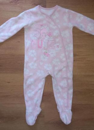 Флісовий чоловічок george 12 - 18 міс 80 - 86 см1 фото