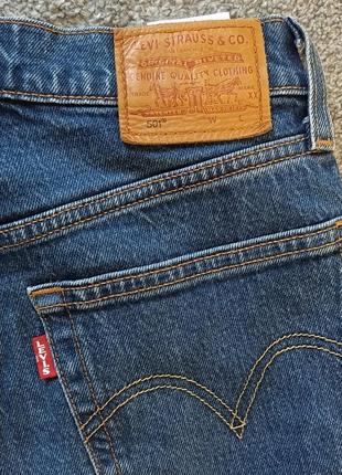 Кастомні джинси levi's 501 прямого крою7 фото