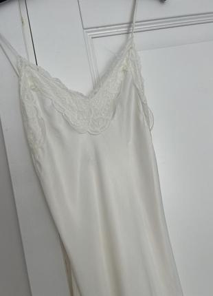 Bershka slip dress, платье в бельевом стиле, xs8 фото