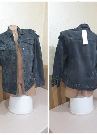 Джинсовый пиджак. denim new look.
