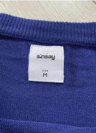 Костюм комплект синий черный юбка миди с разрезом с лампасом свитер свитшот sinsay6 фото