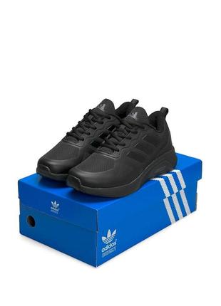 Мужские кроссовки adidas cloudfoam termo all black#адидас