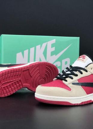 Мужские кроссовки nike sb dunk playstation beige burgundy найк сб данк6 фото