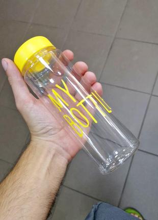 Розпродаж! ємність для води пляшка my bottle 500 мл! май баттл эко пластик