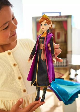 Анна холодное сердце 2023 кукла принцесса диснея disney storybook doll collection5 фото