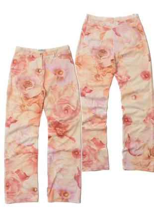 Salvatore ferragamo vintage floral print pant жіночі штани