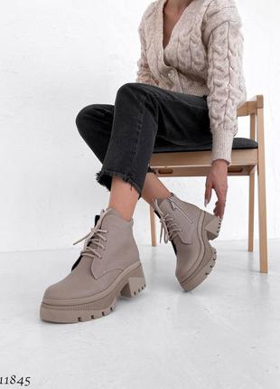 Демісезонні черевики =na=,
колір: візон, натуральна шкіра