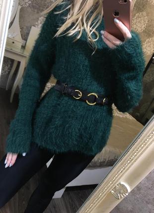 Тёплый мягкий пушистый свитер