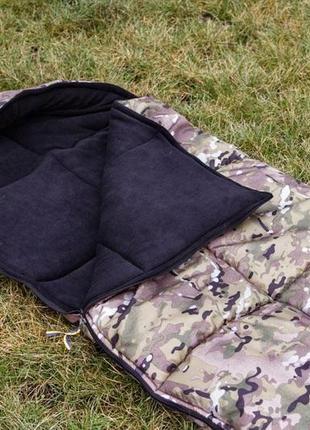 Спальний мішок daymart з флісом зима (ковдра з капюшоном), мультикам, ширина 90 см