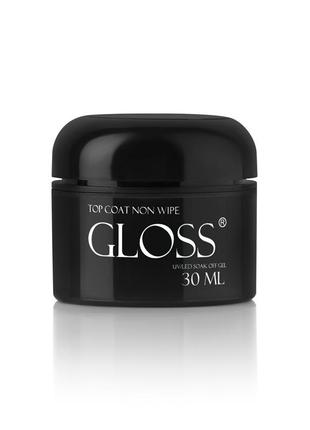 Топ без липкого слоя gloss top coat non wipe, 30 мл1 фото