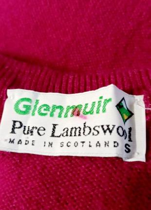 Брендовый супер теплый яркий свитер джемпер 100% шерсть р.s от glenmuir made in scotland4 фото