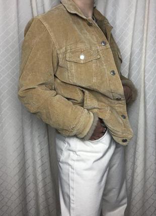 Вельветовая куртка шерпа tally weijl пиджак на искусственном меху теплая куртка горчичная levis