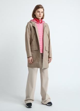 Новая куртка colmar италия хлопок парка плащ ветровка бежевая с розовым жилет1 фото
